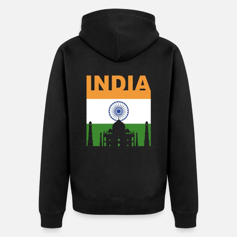 Inde cadeau maison - Veste à capuche bio Premium Unisexe - noir