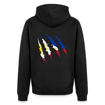 Travel Philippines Gift - Unisex Premium Organic Zip Hoodie - black - Back - Nico (187cm)