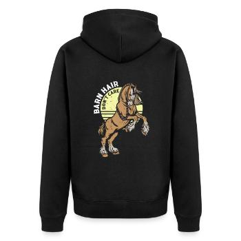 Conception Clydesdale pour clydesdale Riders - Veste à capuche bio Premium Unisexe - noir - Dos - Nico (187cm)