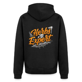 Herb Expert Herb Herb Garden - Veste à capuche bio Premium Unisexe - noir - Dos - Nico (187cm)