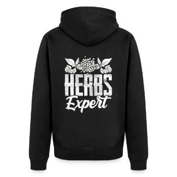 Herb Expert Herb Herb Garden - Veste à capuche bio Premium Unisexe - noir - Dos - Nico (187cm)