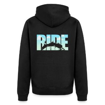 Scooter Coaster Ride - Veste à capuche bio Premium Unisexe - noir - Dos - Nico (187cm)