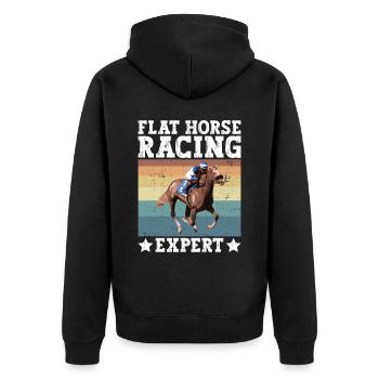 Courses de plat - Équitation équestre - Veste à capuche bio Premium Unisexe - noir - Dos - Nico (187cm)