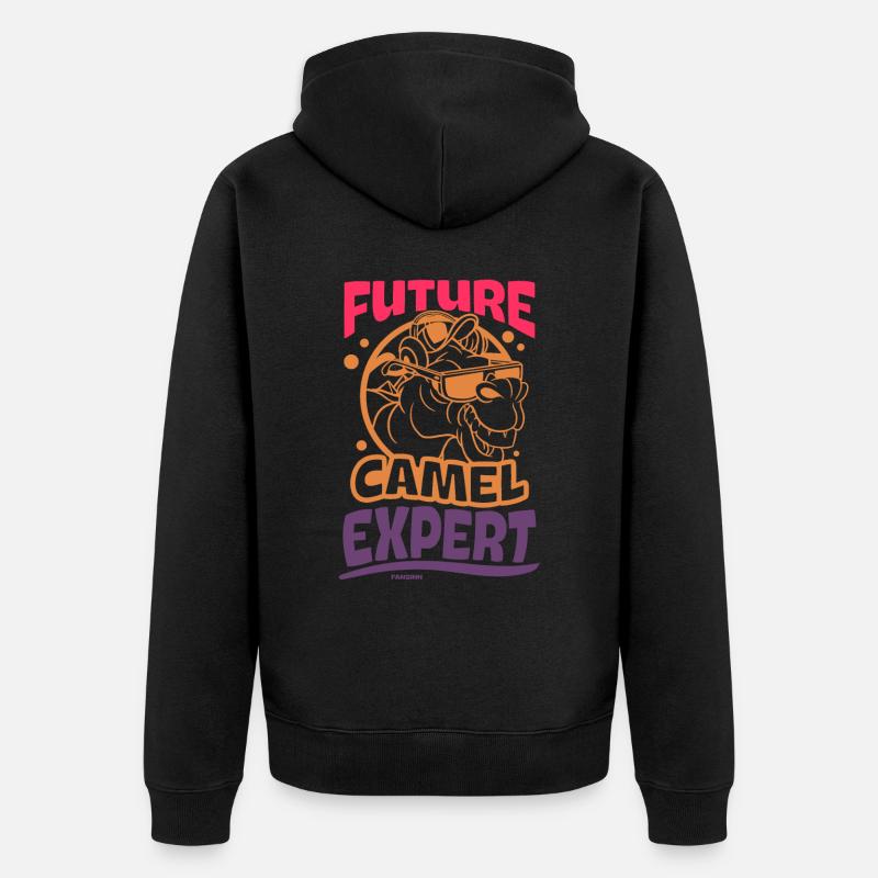 Future Camel Expert - Unisex Premium Bio Zip Hoodie - Schwarz