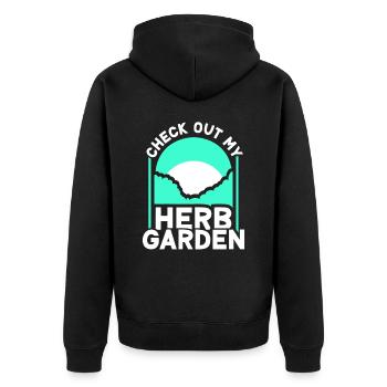Découvrez mes herbes de jardin d’herbes aromatiques - Veste à capuche bio Premium Unisexe - noir - Dos - Nico (187cm)