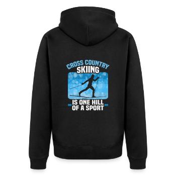 Skieurs de fond biathlon de fond - Veste à capuche bio Premium Unisexe - noir - Dos - Nico (187cm)