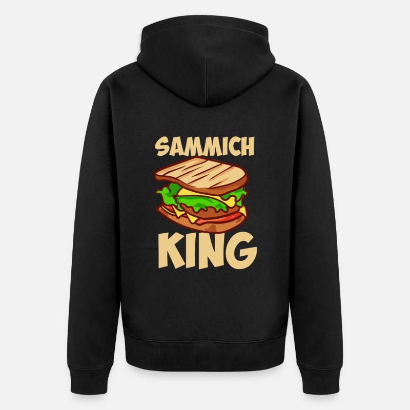 Sammich King Sandwich - Veste à capuche bio Premium Unisexe - noir