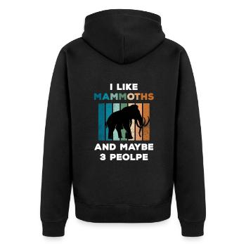 Mammut - Unisex Premium Bio Zip Hoodie - Schwarz - Hinten - Nico (187cm)