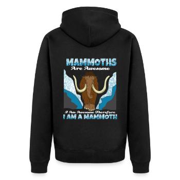 Mammut - Unisex Premium Bio Zip Hoodie - Schwarz - Hinten - Nico (187cm)