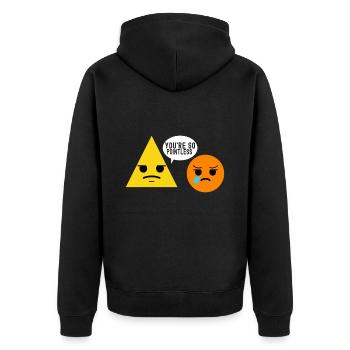 Professeur de mathématiques Mathématiques - Veste à capuche bio Premium Unisexe - noir - Dos - Nico (187cm)