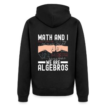 Professeur de mathématiques Mathématiques - Veste à capuche bio Premium Unisexe - noir - Dos - Nico (187cm)