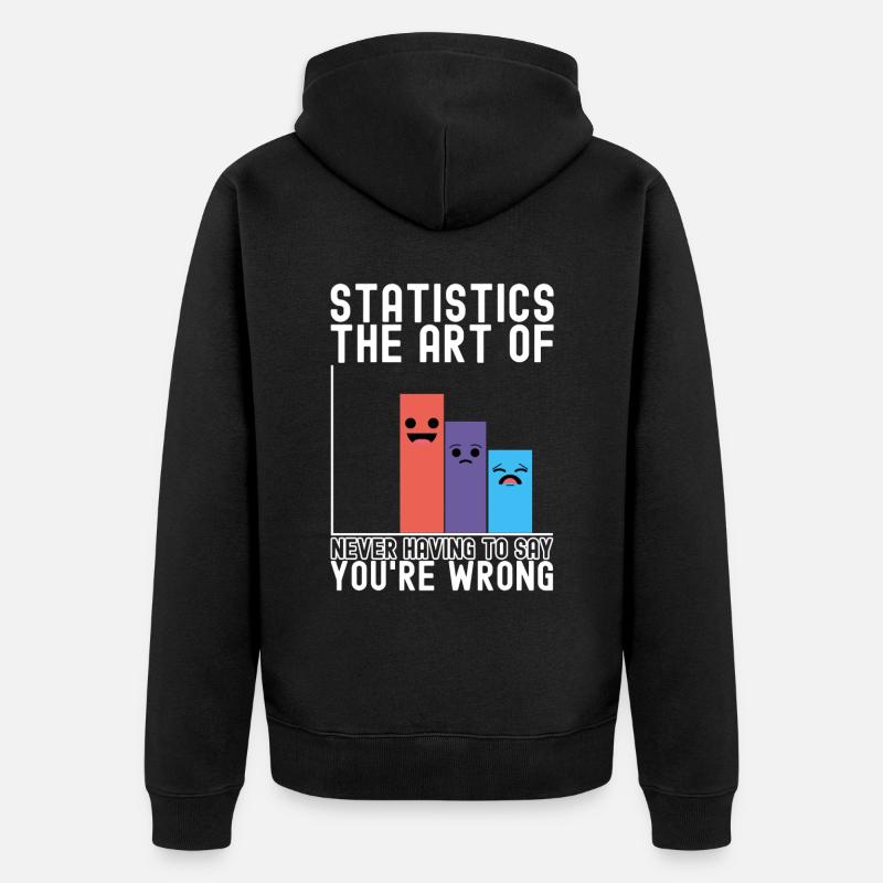 Professeur de mathématiques Mathématiques - Veste à capuche bio Premium Unisexe - noir