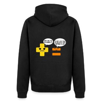 Professeur de mathématiques Mathématiques - Veste à capuche bio Premium Unisexe - noir - Dos - Nico (187cm)
