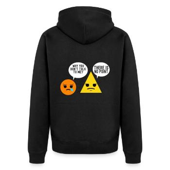 Professeur de mathématiques Mathématiques - Veste à capuche bio Premium Unisexe - noir - Dos - Nico (187cm)