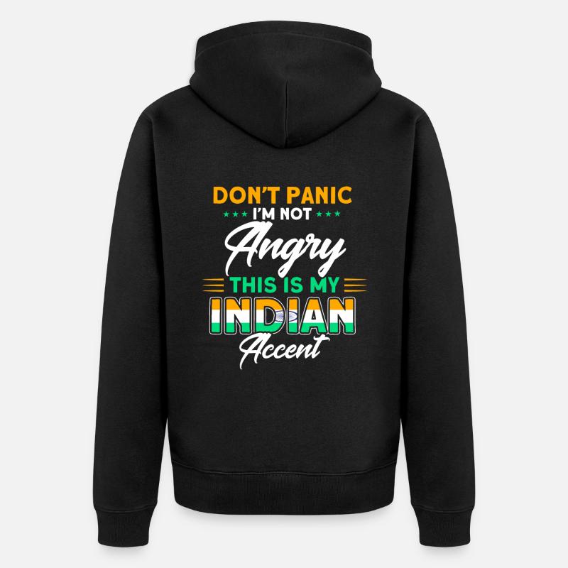 Inde Indian Roots Cadeau - Veste à capuche bio Premium Unisexe - noir