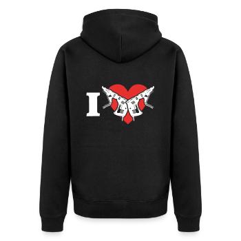 Drywall Drywall Drywall Installer - Unisex Premium Organic Zip Hoodie - black - Back - Nico (187cm)