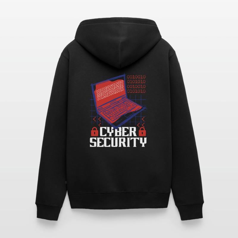 Cyber Security Hack IT Security Cybersecurity Unisex Premium Organic Zip Hoodie