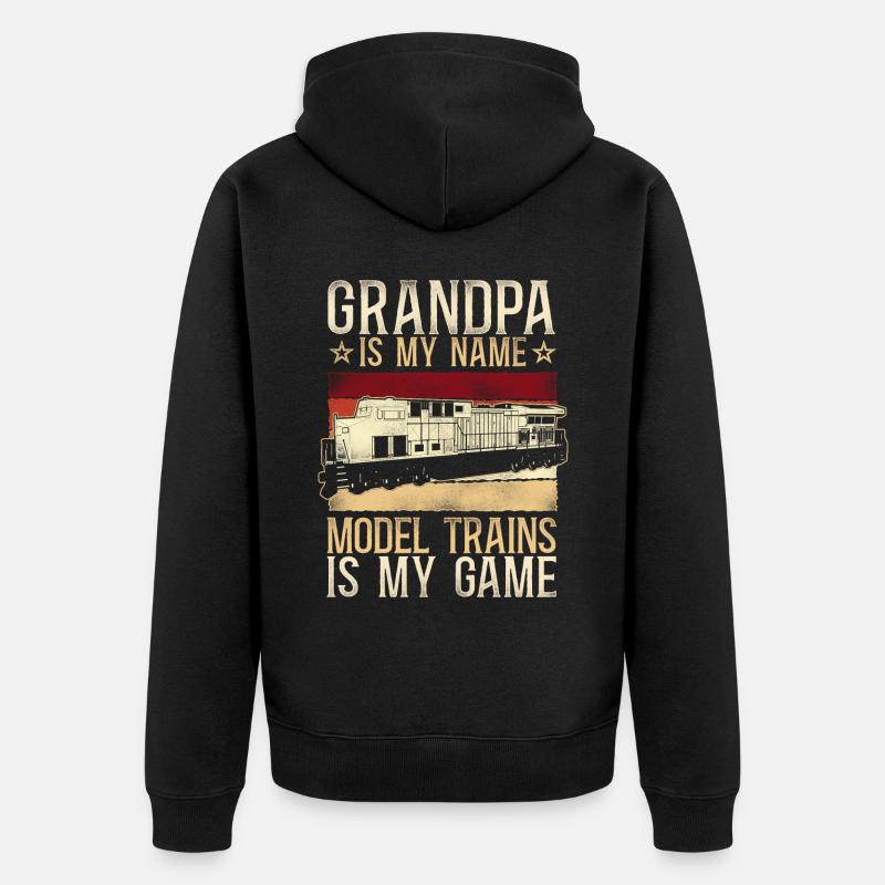 Freight Diesel Train Driver - Unisex Premium Bio Zip Hoodie - Schwarz