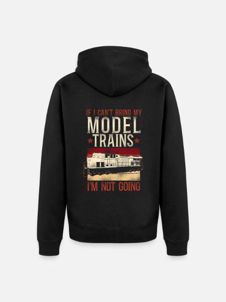 Freight Diesel Train Driver - Unisex Premium Organic Zip Hoodie - black