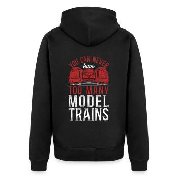 Conducteur de train diesel de marchandises - Veste à capuche bio Premium Unisexe - noir - Dos - Nico (187cm)