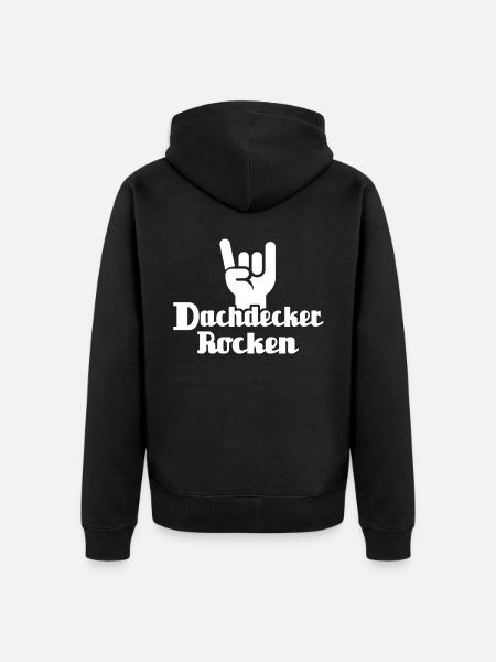 Dachdecker Dachspengler Dachklempner - Unisex Premium Bio Zip Hoodie - Schwarz