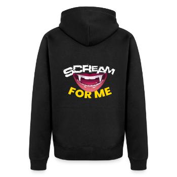 Scream For Me Vampire Halloween - Veste à capuche bio Premium Unisexe - noir - Dos - Nico (187cm)