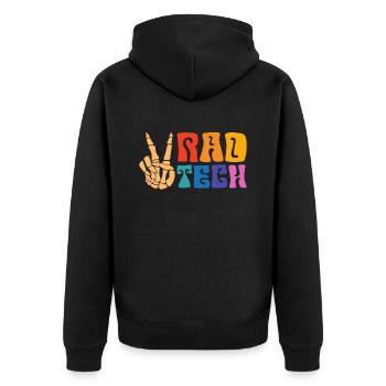 Technicien en radiologie Docteur Rad Tech Cadeau - Veste à capuche bio Premium Unisexe - noir - Dos - Nico (187cm)