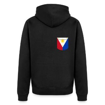 Cadeau de poche philippin - Veste à capuche bio Premium Unisexe - noir - Dos - Nico (187cm)