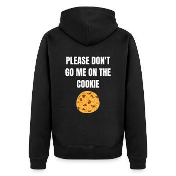 Denglisch Denglish Lustige Sprüche Idee - Unisex Premium Bio Zip Hoodie - Schwarz - Hinten - Nico (187cm)