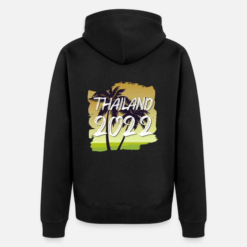 Thaïlande 2022 - Veste à capuche bio Premium Unisexe - noir