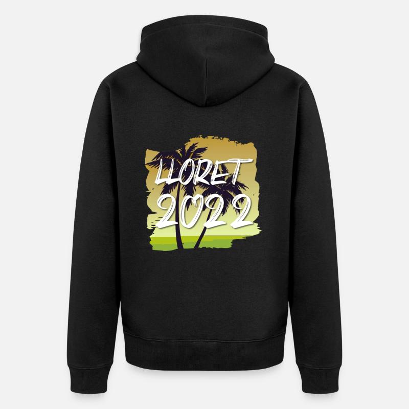Lloret De mars 2022 - Veste à capuche bio Premium Unisexe - noir