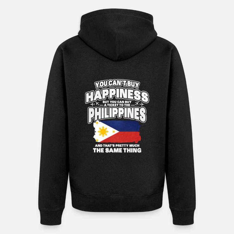 Philippines - Veste à capuche bio Premium Unisexe - noir