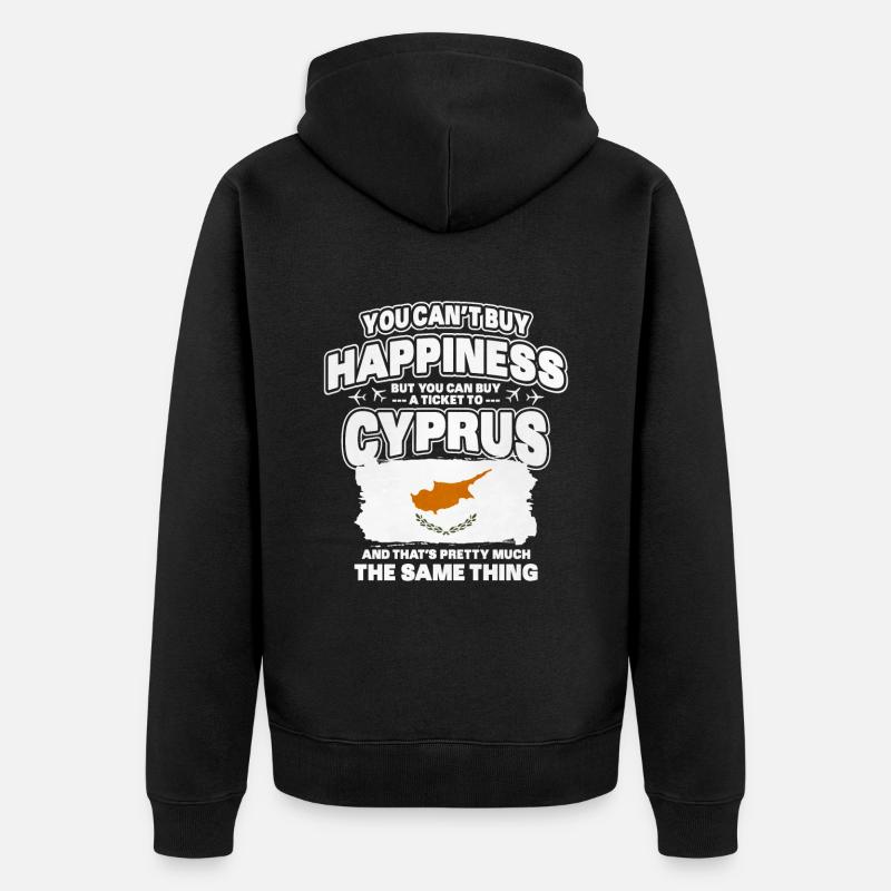 Chypre - Veste à capuche bio Premium Unisexe - noir