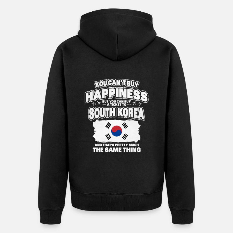 Mongolie - Veste à capuche bio Premium Unisexe - noir