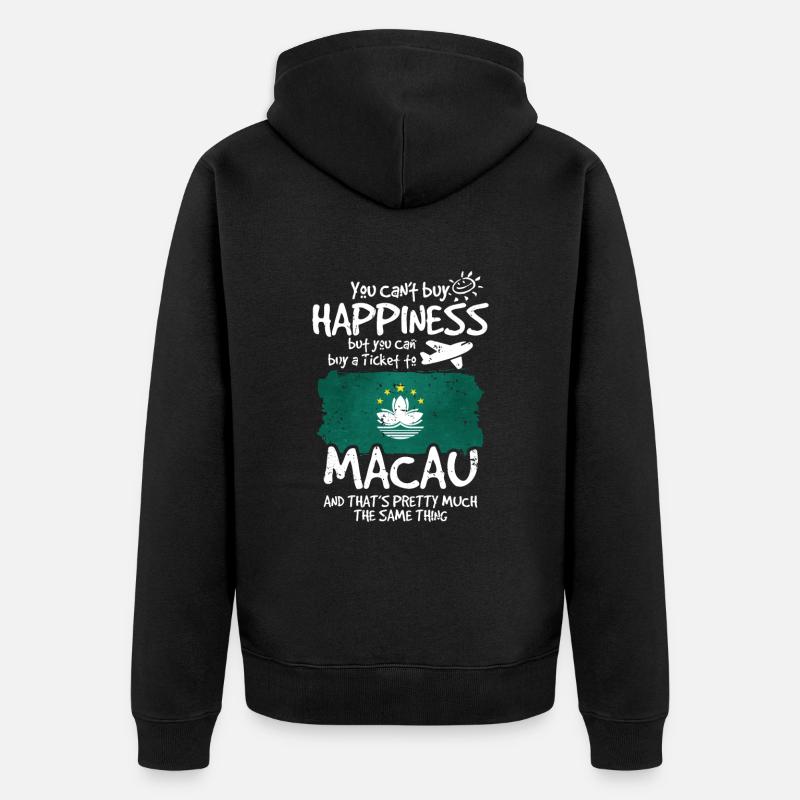 Macao - Veste à capuche bio Premium Unisexe - noir