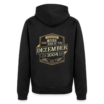 Décembre 2004 Birthday Man - Veste à capuche bio Premium Unisexe - noir - Dos - Nico (187cm)