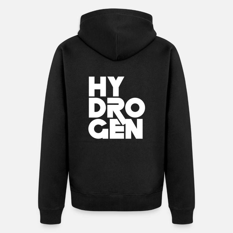 Élément Hydrogène Énergie hydrogène - Veste à capuche bio Premium Unisexe - noir