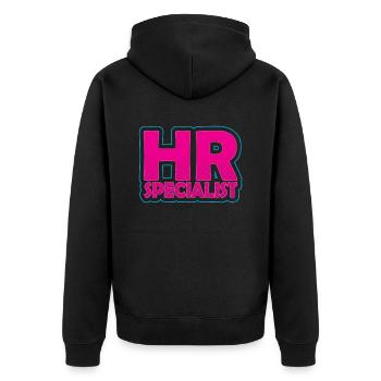 Spécialiste rh Ressources humaines personnelles Gestionnaire des ressources humaines - Veste à capuche bio Premium Unisexe - noir - Dos - Nico (187cm)