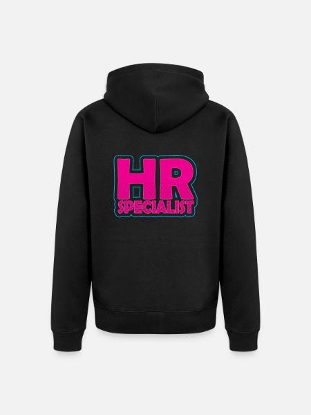 Hr Specialist Personal Human Resources Hr Manager - Unisex Premium Organic Zip Hoodie - black