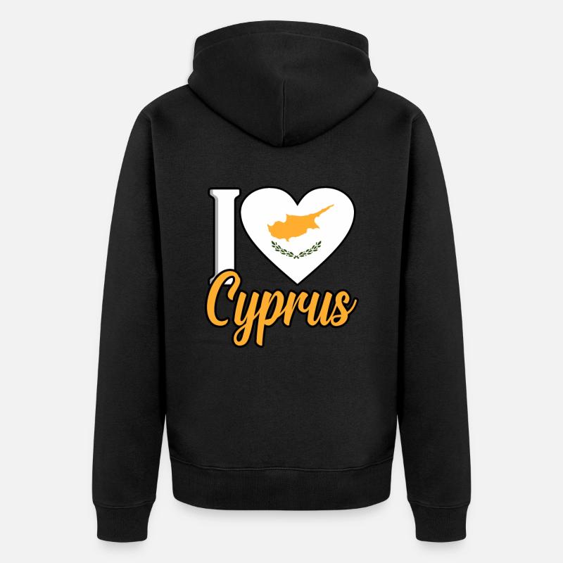 Chypre - Veste à capuche bio Premium Unisexe - noir