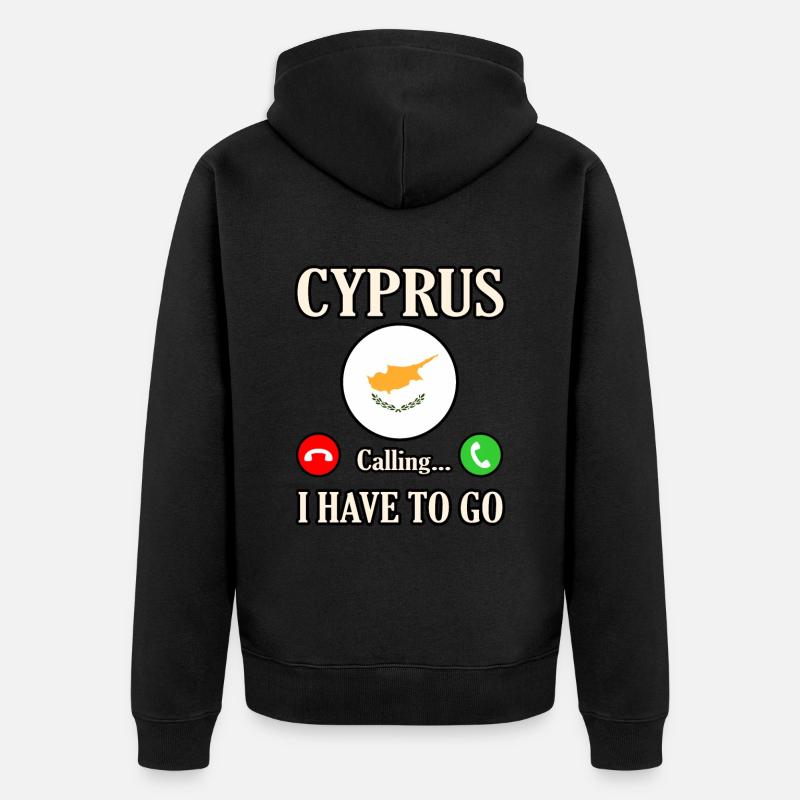 Chypre - Veste à capuche bio Premium Unisexe - noir