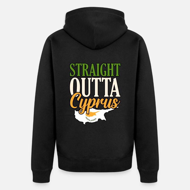 Chypre - Veste à capuche bio Premium Unisexe - noir