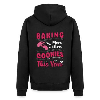 Bake This Year More Than Cookies For Baker Or - Unisex Premium Organic Zip Hoodie - black - Back - Nico (187cm)