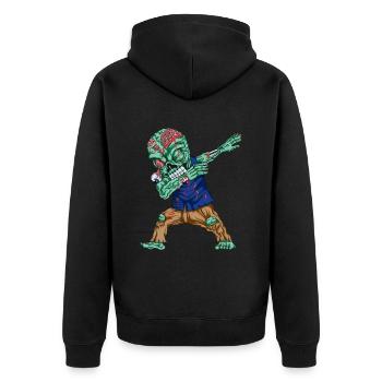 Monster Dabbing Zombie Danses Dab Scary Costume - Veste à capuche bio Premium Unisexe - noir - Dos - Nico (187cm)