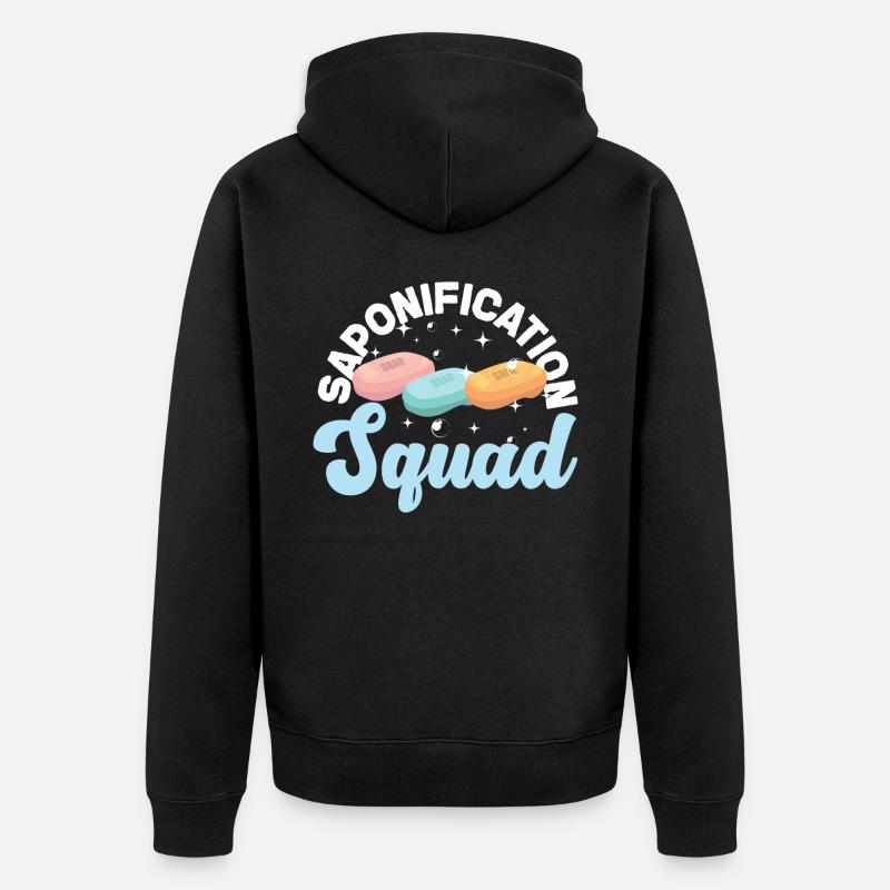 Soap Making Crafting - Unisex Premium Bio Zip Hoodie - Schwarz