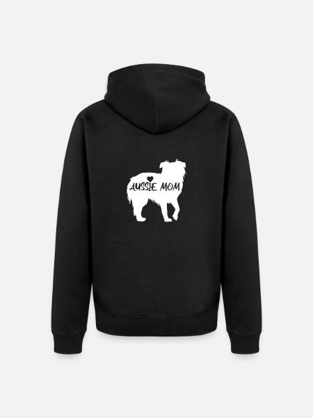 Australischer Schäferhund Hundebesitzer Geschenk - Unisex Premium Bio Zip Hoodie - Schwarz