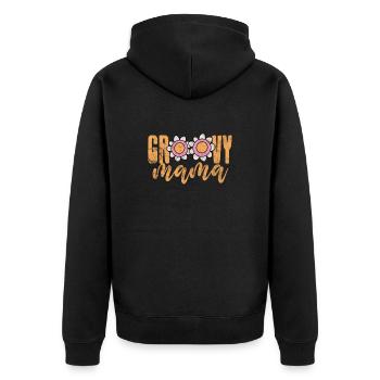 Hippie - Veste à capuche bio Premium Unisexe - noir - Dos - Nico (187cm)
