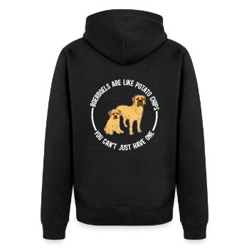 Boerboel dog owner | Dog Lovers Gift - Unisex Premium Organic Zip Hoodie - black - Back - Nico (187cm)