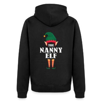 Le design de l’elfe nounou pour grand-mère grand-mère - Veste à capuche bio Premium Unisexe - noir - Dos - Nico (187cm)