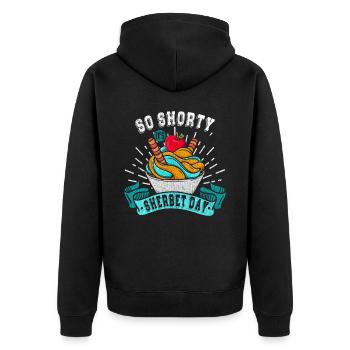 So Shorty, It Is Sorbet-tag Pour les fans de Frozen - Veste à capuche bio Premium Unisexe - noir - Dos - Nico (187cm)
